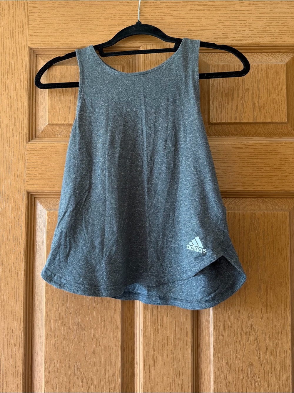 adidas Women's Dark Gray Racerback Tank Top